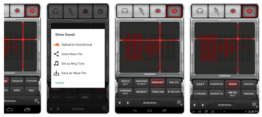 Aplikasi Pengubah Suara Saat Live RoboVox