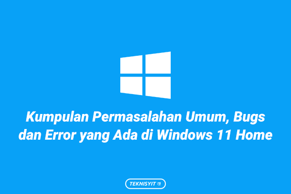 Kumpulan Permasalahan Umum, Bugs dan Error yang Ada di Windows 11 Home